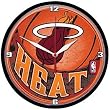 Miami Heat Wall Clock - Basketball Sports Merchandise