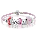 Bling Jewelry Compatible with Pandora Charm Bracelet for Girls Sunshine Bead Sterling Silver Kids Jewelry 6
