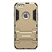 iPhone 6 Plus Case, Pasonomi® [Heavy Duty] [Shock-Absorption] [Kickstand Feature] Hybrid Dual Layer Armor Defender Full Body Protective Case Cover for iPhone 6 Plus (5.5Inch) (Golden)