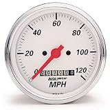 Auto Meter 1388 Arctic White In-Dash Programmable Electric Speedometer