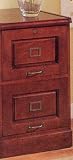 Two Drawer Cherry File Cabinet By Coaster Furniture