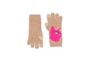 Marc by Marc Jacobs Guantes de Lana Dont Sweat My Pet Beige / Fucsia