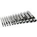 Heavy-Duty 12-Piece Hollow Punch Set - Metal, Wood, Leather, Plastic