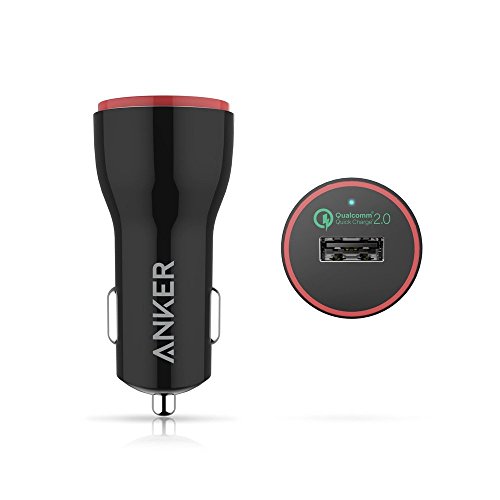 Quick Charge 2.0, Anker 24W USB Car Charger PowerDrive+ 1 for Galaxy S6/Edge/Plus, Note 4/5/Edge, Nexus 6, Xperia Z2/Z3, Samsung Fast Charge Qi Wireless Charging Pad and More