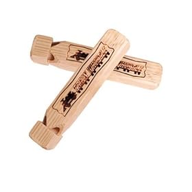  Toysmith Kids Wooden Train Toy Whistle - Play Conductor Thomas