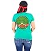Teenage Mutant Ninja Turtles TMNT Raphael Costume Juniors Green T-shirt with Red Eye Mask (Juniors Small)