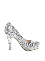 Shoe Botique 34 Salones Glitter (Plata)