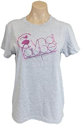 Cyndi Lauper Women's Name In Foil Logo Girls Jr X-Large Heather