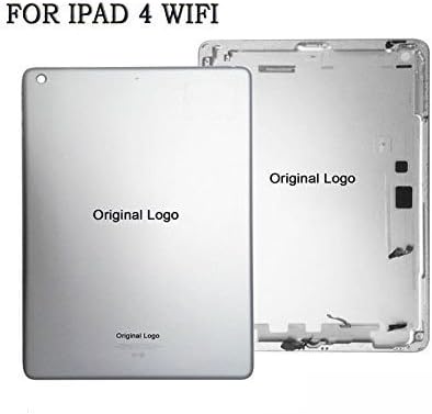 Albero Ipad 4 Generation 9.7 Case New Gray Metal Aluminum Back Cover Housing Middle Frame Bezel Chassis Replacement with Free Tools for Ipad 4 Wifi Version Model A1458