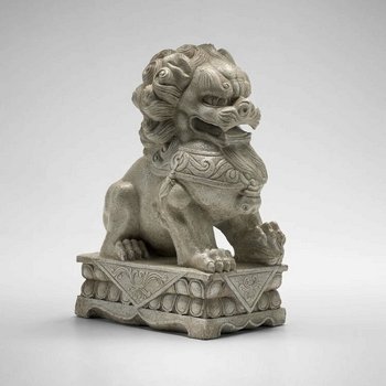 Cyan Lighting 04106 One Light Foo Dog Statue, Decorative Sculptured Single Light Statue