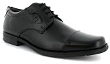 Business Class Ant Men's Leather Lace Up Formal Shoes - Black
