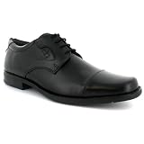 Business Class 'Ant' Men's Leather Lace Up Formal Shoes - Black'