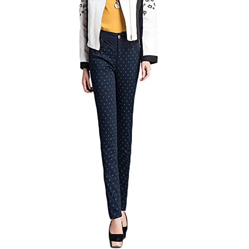 ダウンパンツ ロング丈 レディース 防寒パンツ 暖パン 保温性抜群 美脚効果 軽量 脚長効果 大きいサイズ M/L/XL/2XL/3XL/4XL ネイビー