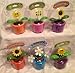 Solar Powered Dancing Sunshine Flowers, Daisies, Lady Bug, Bee, Butterfly, Bunny (Sunshine Flower Purple Pot 4 1/2