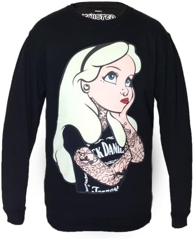 Alice In Wonderland Rebel Tattoo Sweatshirt-L