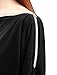 Allegra K Ladies Batwing Zip Neck Casual One Piece Short Tee Dress