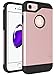iPhone 7 Case, LK [Gladiator Series] Shock Absorption Hybrid Armor Defender Protective Case Cover for Apple iPhone 7 (Rose Gold)