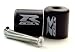 SUZUKI GSXR 600 750 1000 1100 LOGO BLACK BAR ENDS