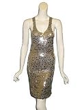 FUMBLIN FOE Sequin Tank Dress in Silver