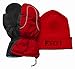 Force1 Winter Gift Set Adult Hat/mitts Set - Red/black