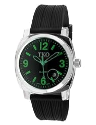 TKO ORLOGI Womens TK549-GB Unisex Milano Remixed Green Black Strap Watch