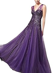 A-line V-neck Beaded Lace Sleeveless Cocktail Floor Length Evening Dress/Homecoming Dress/Pageant Dress/Prom Dress/Party Dress/Wedding Dress 