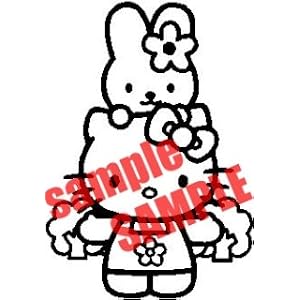 HELLO KITTY AND MIFFY VINYL DECAL STICKER