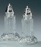Review Jaf Gifts  / 2 PC. SALT AND PEPPER SET - 2 PIECE GLASS/ SILVER SALT AND PEPPER SET