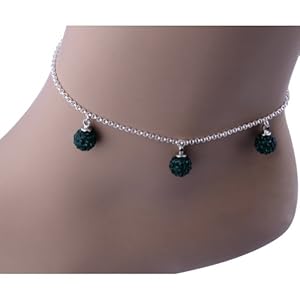 Kadima Swarovski Elements Crystal Disco Ball 8mm Bracelet,Bracelet Length 8.5 Inches,Emerald