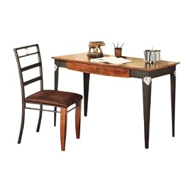 New Oak Finish Writing Secretary Desk with Chair! by The Furniture Cove