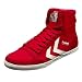 Hummel Men's Slimmer Stadil High Top Sneaker Shoe In Red Canvas