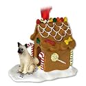 Akita Gingerbread House Ornament - Fawn