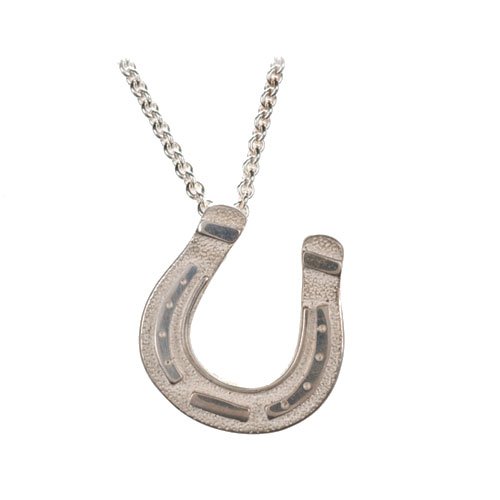 Lucky Horse Shoe Sterling Silver Necklace