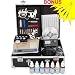 3 Guns Tattoo Kit Machine Complete w/ Power Needles Ink Grip Case Chrome