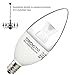 TORCHSTAR Dimmable E12 LED Candelabra Bulb, Pack of 6
