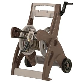 Suncast 225' Capacity Garden Hose Reel Cart with High Crank And Hose Guide, Bronze/Taupe #CPLHCT200B