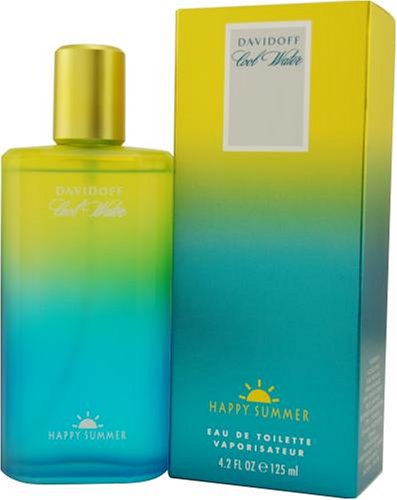 Cool Water Happy Summer By Davidoff For Men. Eau De Toilette Spray 4.2-Ounces