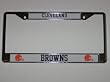 CLEVELAND BROWNS Durable Metal LICENSE PLATE FRAME