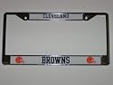 CLEVELAND BROWNS Durable Metal LICENSE PLATE FRAME