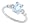 0.88ct Emerald Cut Aquamarine Ring with Diamonds in 14Kt White Gold-5