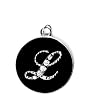 Fleur De Lis Monogram Necklace - L Fleur De Lis Monogram Necklace - L