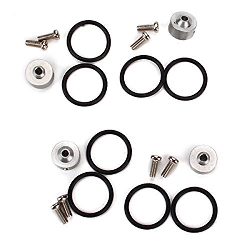 Kalevel 20pcs Airplane Propeller 3.17mm Prop Adapter 3.17mm Prop Saver Prop Adapter 3.17mm Rc Plane Prop Saver 3.17mm with Screws Rubber O Rings Kit for Brushless Motor Shaft
