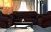 Sofa / Couch Cover Slipcover 3 Pc. Set = Sofa + Loveseat + Chair Covers / Slipcovers 3 Pcs SET FLORAL PATTERN Jacquard Fabric - Chocolate Brown color - New Beautiful Floral Design