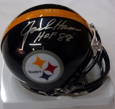 Jack Ham Autographed Pittsburgh Steelers Mini Helmet HOF 88 PSA/DNA