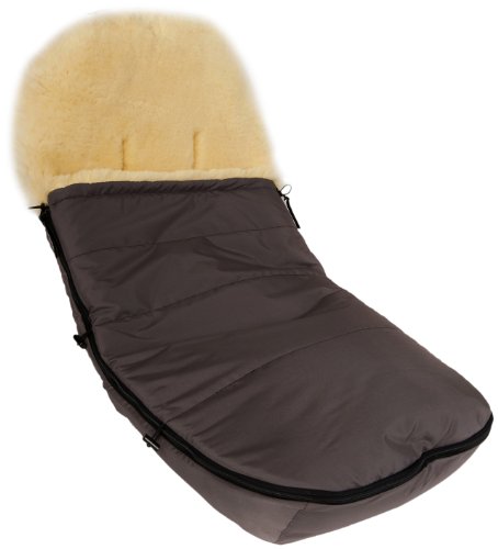 Kaiser 6511624 - Fu&szlig;sack f&uuml;r Bugaboo Bee Modell 2010 - Lammfell medizin - Farbe: anthrazit