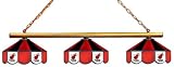 NBA Miami Heat Three Shade Stained Glass Billiard Table Lamp