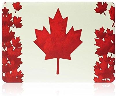 HYAIT 3-in-1 Ultra Slim Hard Case + Keyboard Cover + Anti-dust Plugs For 15" Model A1286 Aluminum Unibody MacBook Pro (Black keys, 15.4-inch diagonal regular display) --Canada Flag