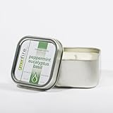 Greenfire Peppermint Eucalyptus Basil All Natural Massage Oil Candle, fragranced with essential oils
