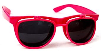 Click here to buy QLook Solid Buddy Flip Up Dark Wayfarer Style Sunglasses - (Various Solid Colors) by QLook.