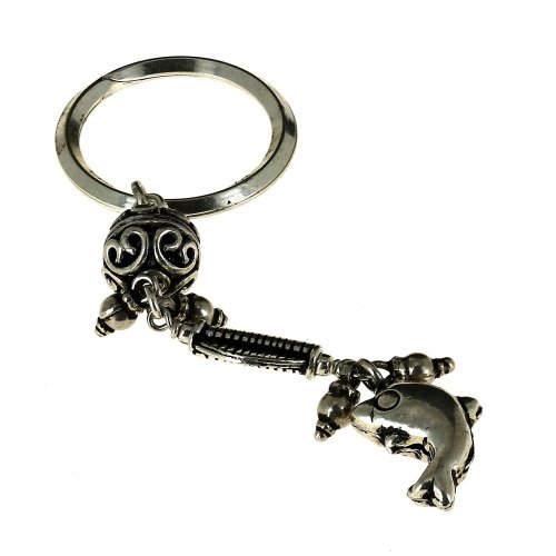 Traditional Keychain Indian Jewelry From India Sterling Silver Key Ring